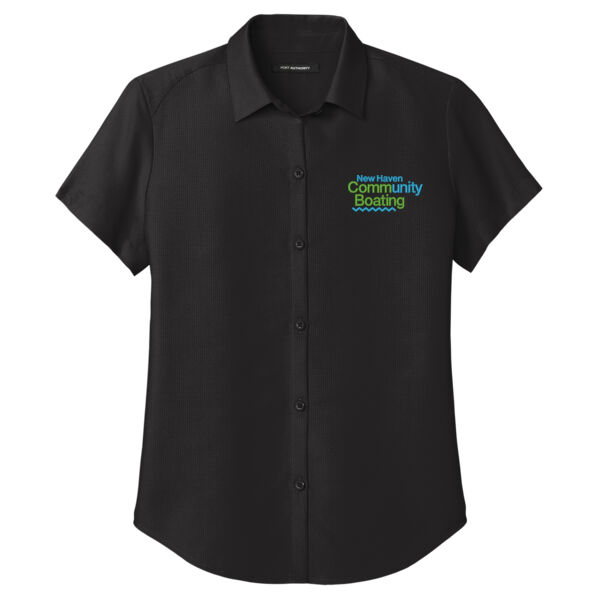 New Haven Community Boating Embroidered - Women's Short Sleeve UV Dockside Shirt Thumbnail