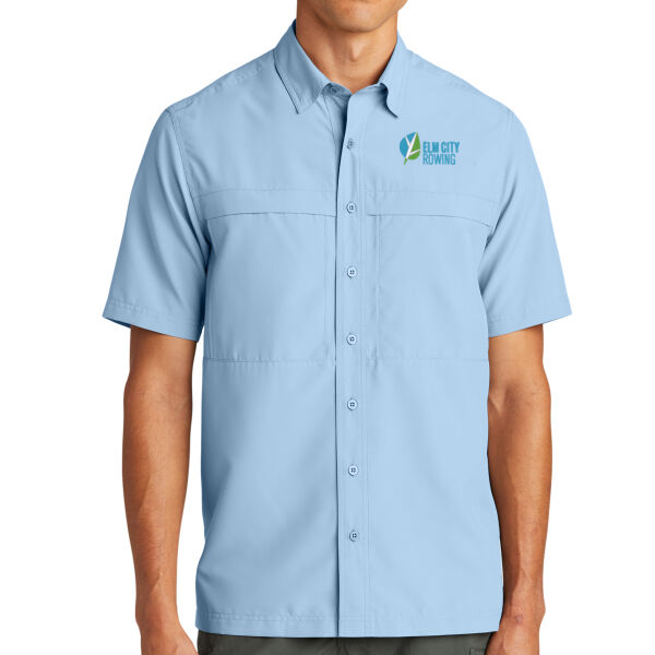 Elm City Rowing Embroidered - Short Sleeve UV Daybreak Shirt Thumbnail